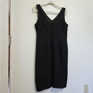 Vintage Beaded Y2K Night Out Dress Size Medium